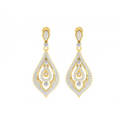 Nomi Diamond Earrings in Gold